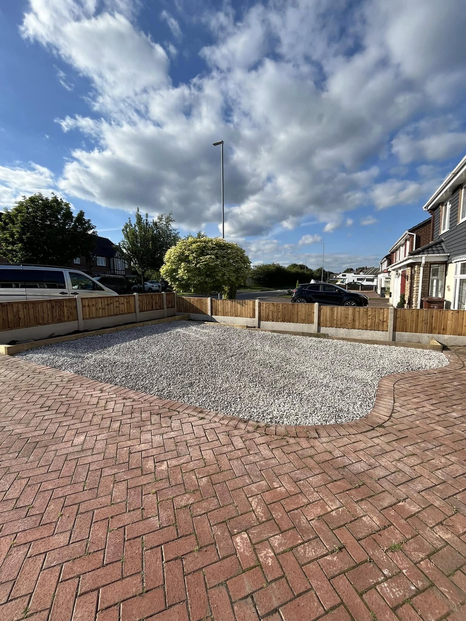 Block paving driveway